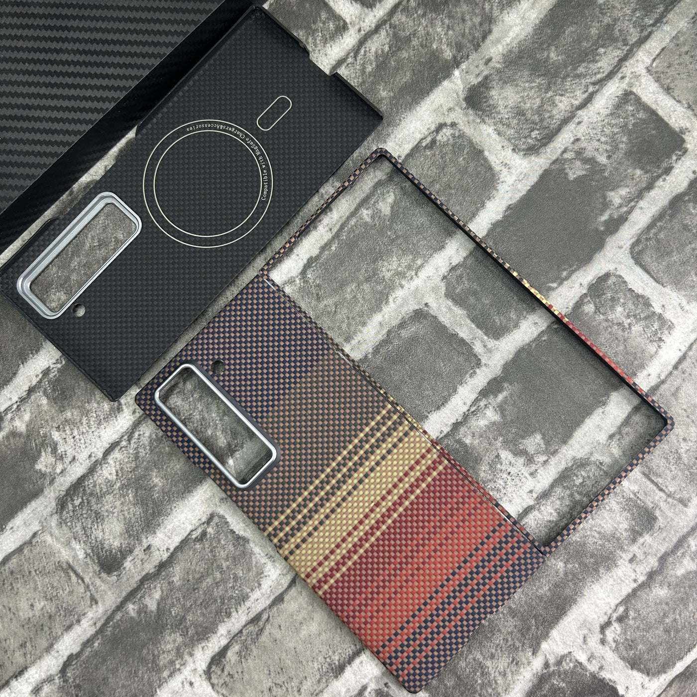 Suitable for Samsung W25 edge aramid woven mobile phone protective case - My Store